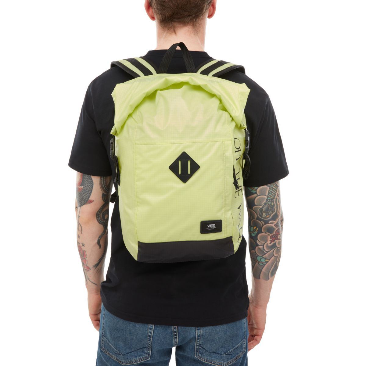 BAGS - Vans Fend Roll Top Backpack Sunny Lime VN0A36YJTCY