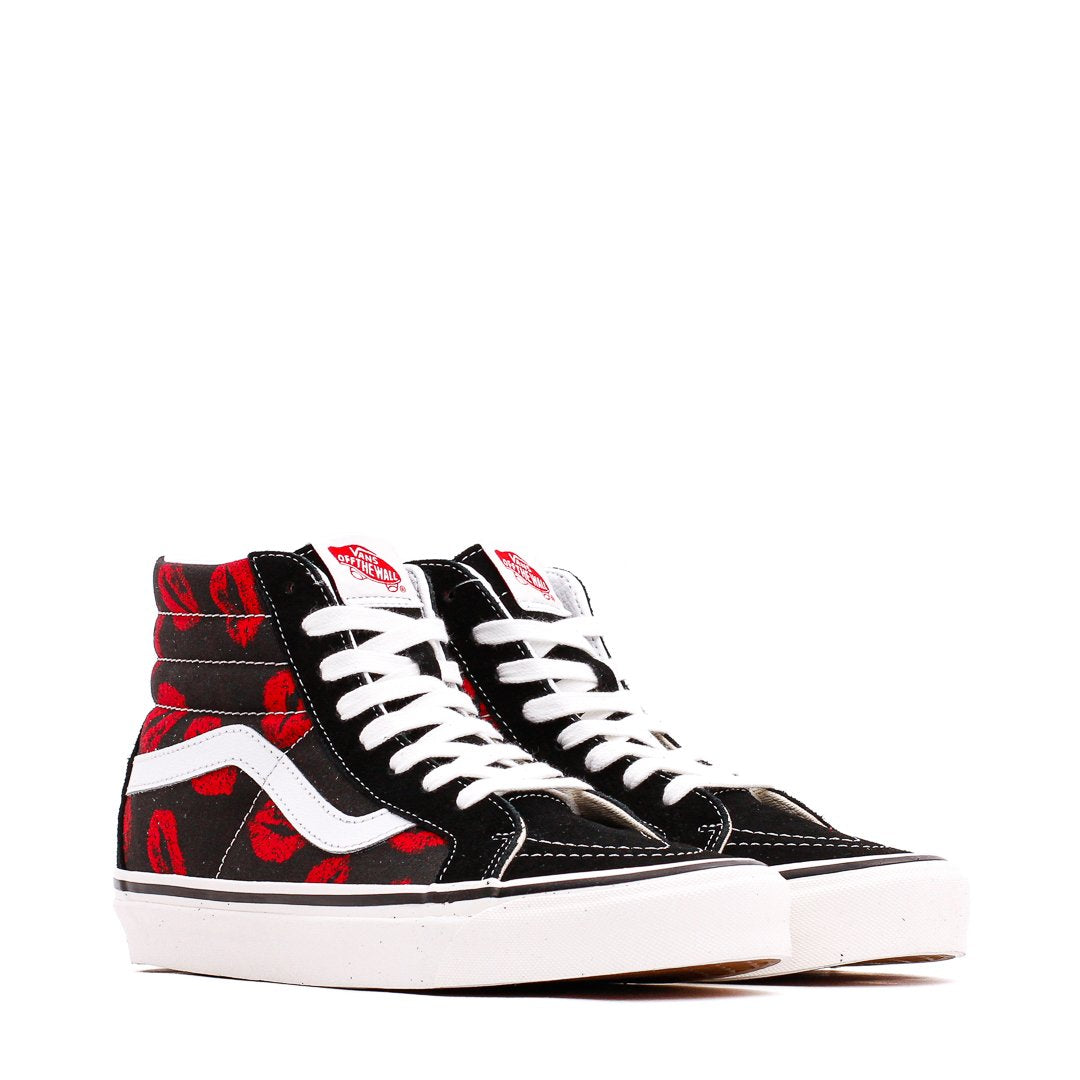 Vans Men UA Sk8-Hi 38 DX Anaheim Factory Black Red Hot Lips VN0A38GF45T - FOOTWEAR - Canada