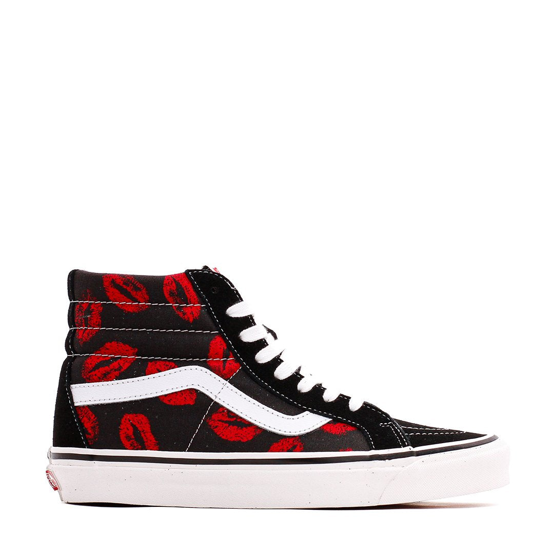 Vans Men UA Sk8-Hi 38 DX Anaheim Factory Black Red Hot Lips VN0A38GF45T - FOOTWEAR - Canada
