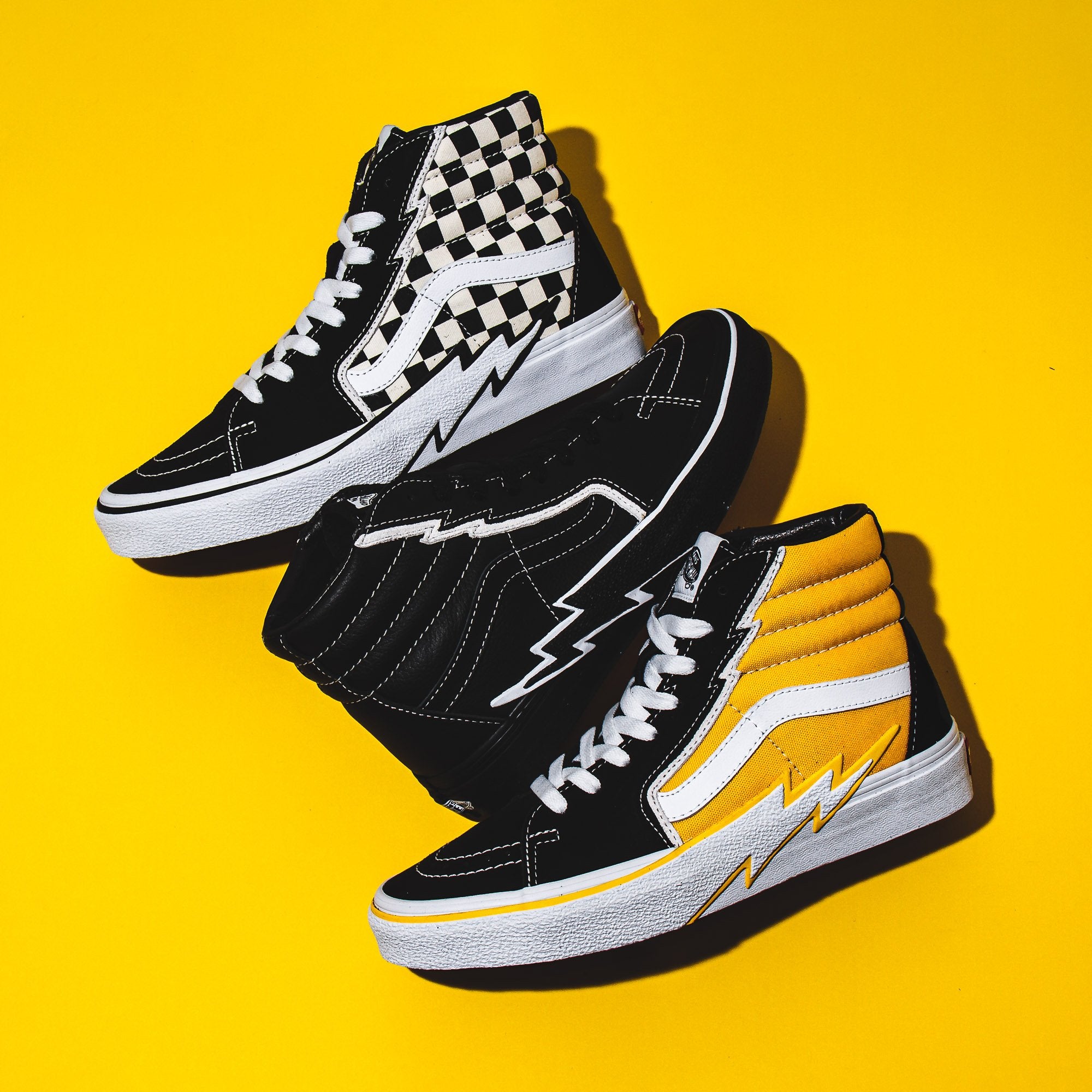 Vans Men UA Sk8-Hi Bolt White VN0A5JIVA051 - FOOTWEAR - Canada