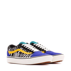 FOOTWEAR - Vans UA ComfyCush Old Skool Zebra Tidepool Surf The Web Women VN0A3WMAVWT
