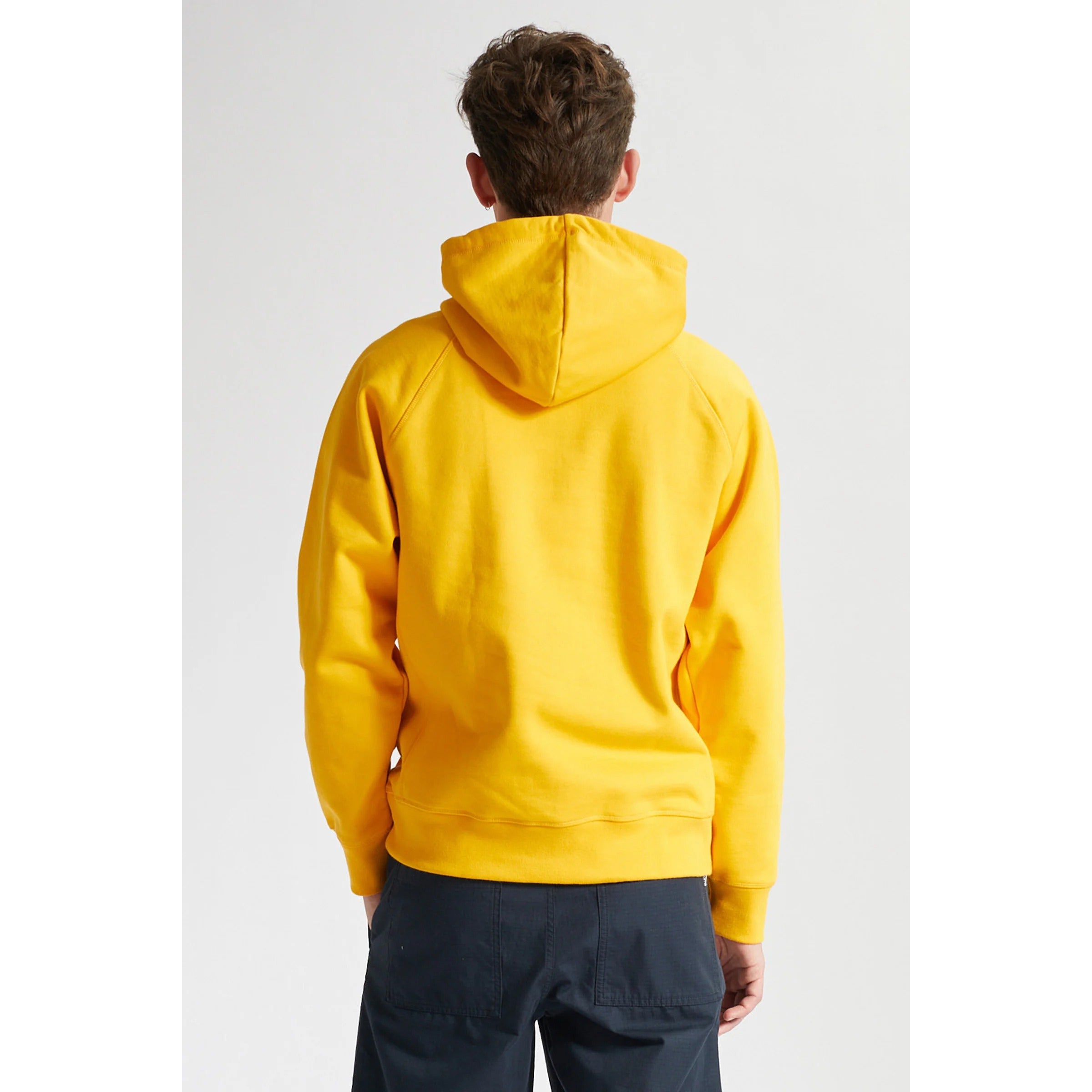 Wood Wood Men Fred IVY Hoodie Yellow - SWEATERS - Canada