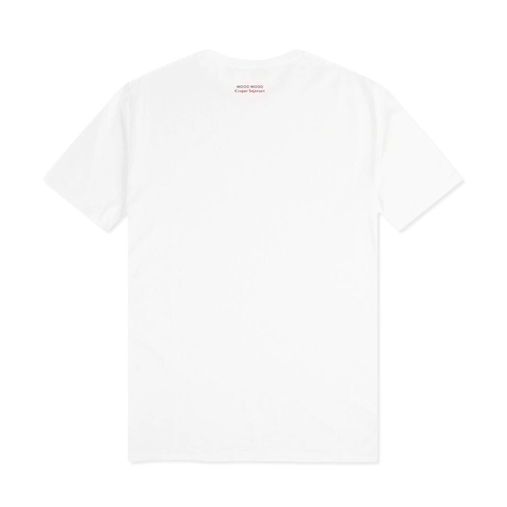 Wood Wood Men Sami CS Kiss T-Shirt White - T-SHIRTS - Canada