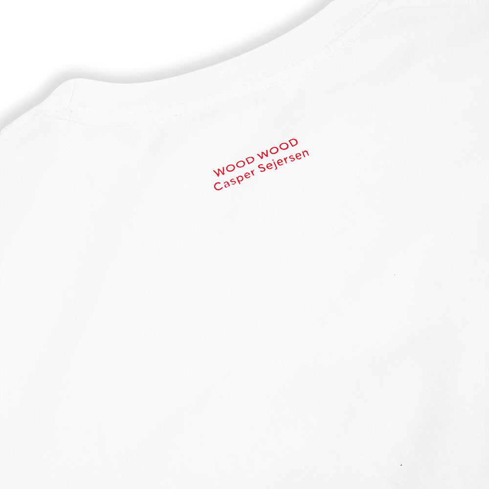 Wood Wood Men Sami CS Kiss T-Shirt White - T-SHIRTS - Canada