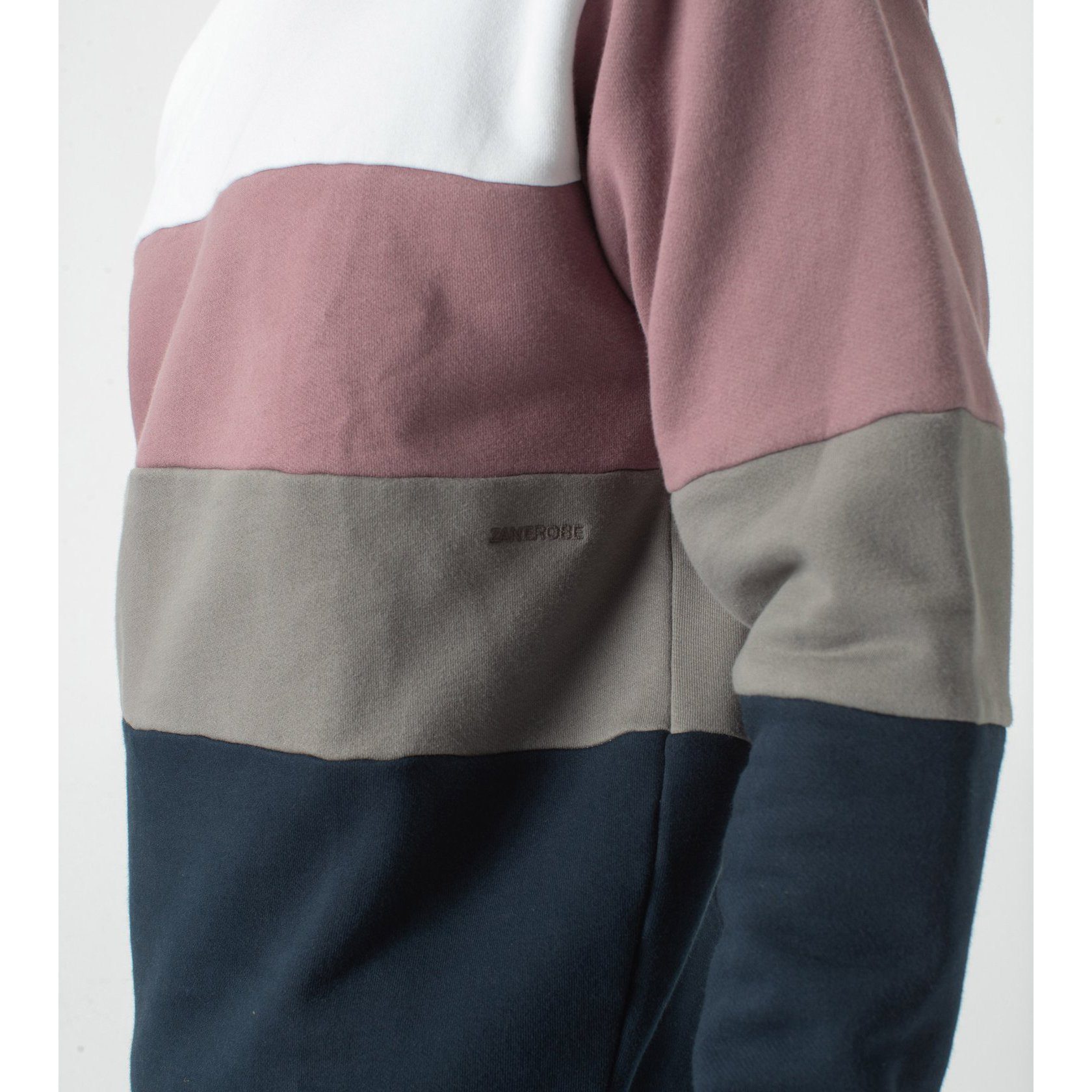 SWEATERS - Zanerobe Panel Crew Sweat DK Musk Men 400-FLD