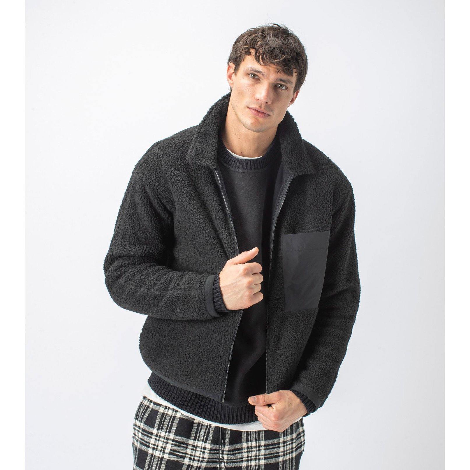 OUTERWEAR - Zanerobe Sherpa Liner Jacket Black Men 408-CON