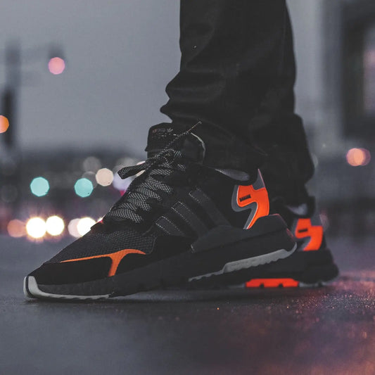 Adidas Originals Nite Jogger Boost in Core Black Carbon Active Blue Men (CG7088)