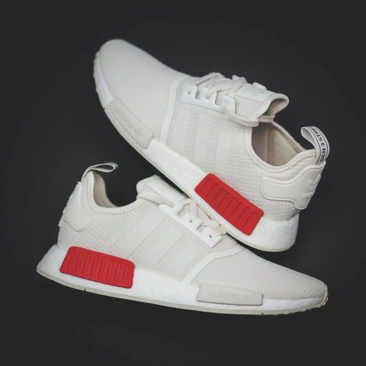 Adidas Originals NMD R1 Boost Off White/Lush Red - (B37619)