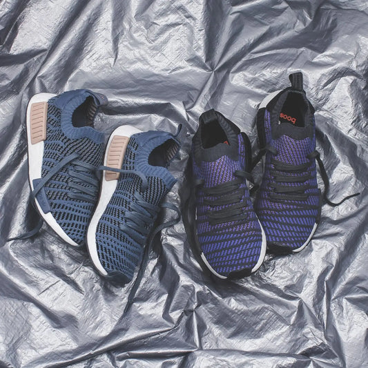 adidas Originals NMD R1 STLT PK Primeknit Boost in Blue/Black- CQ2388/CQ2029
