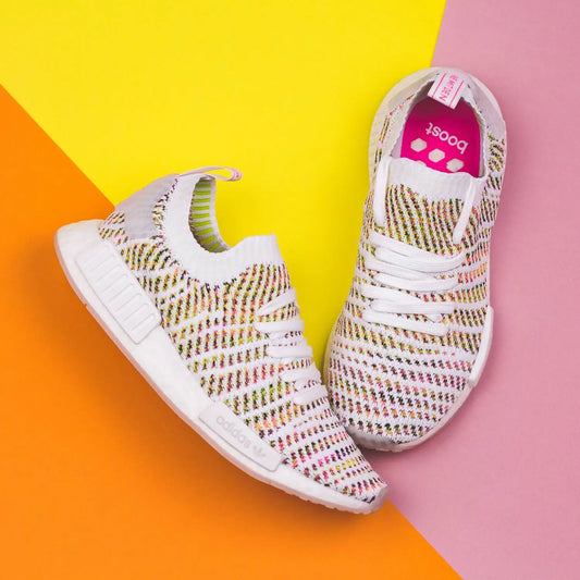 Adidas Originals NMD R1 STLT Women PK Boost White/Yellow - (B43838)