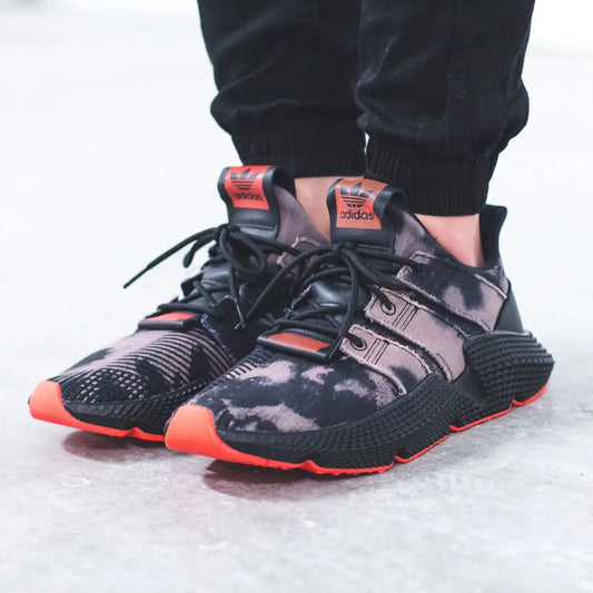 adidas Originals Prophere Bleached in Black/Solar Red - DB1982