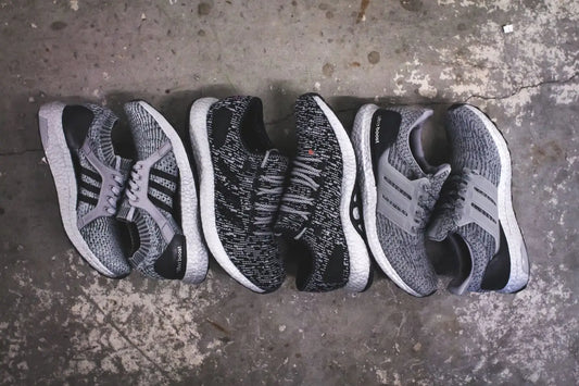 Adidas Performance Silver Pack - PureBOOST LTD (S80701) / UltraBOOST 3.0 (BA8143) /Women’s UltraBOOST X LTD (BA8005)