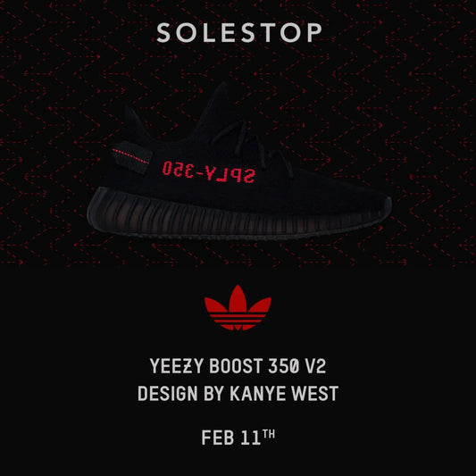 Kanye West x Adidas Yeezy BOOST 350 V2 in Black/Red - CP9652