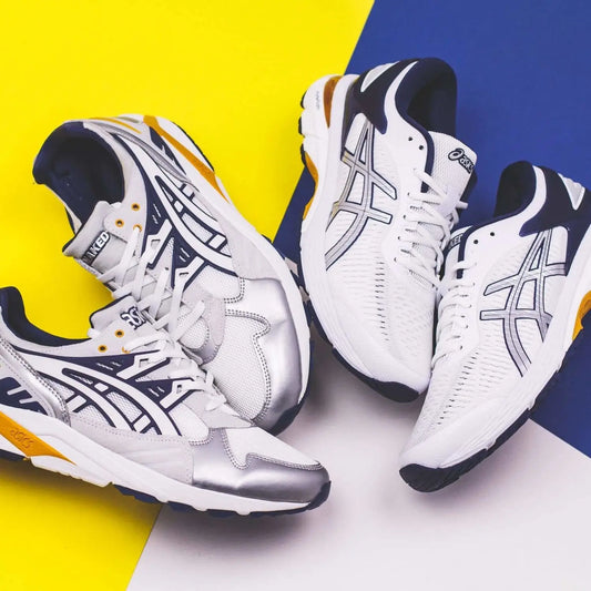 Naked Copenhagen x Asics Tiger Kayano Pack - Womens Gel-Kayano 25 (1012A451-100) & Mens Gel-Kayano Trainer OG (1193A146-100) in 