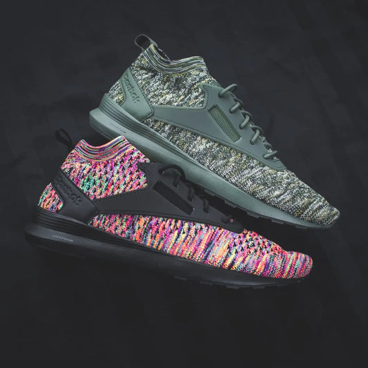 Reebok Classics Zoku Ultraknit Runner - Black/ Multicolour (CM9674) / Hunter Green/ Multicolour (CM9675)