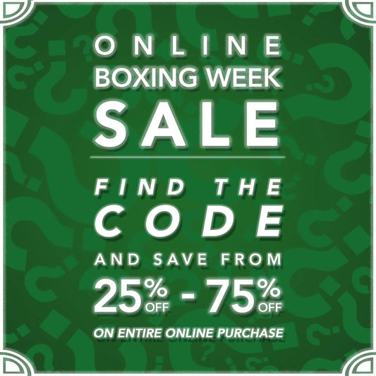 Solestop Online Boxing Week Sale! Online Holiday Treasure Hunt Promo Codes!