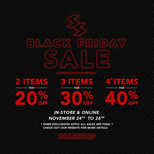 Solestop’s 2017 Black Friday Weekend Sale!