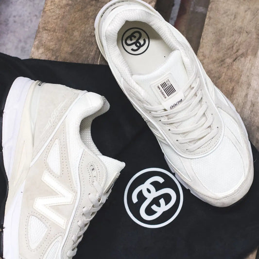 Stussy x New Balance 990V4 in Cream (M990SC4)