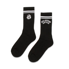 Solestop Run Club Logo Sock Black