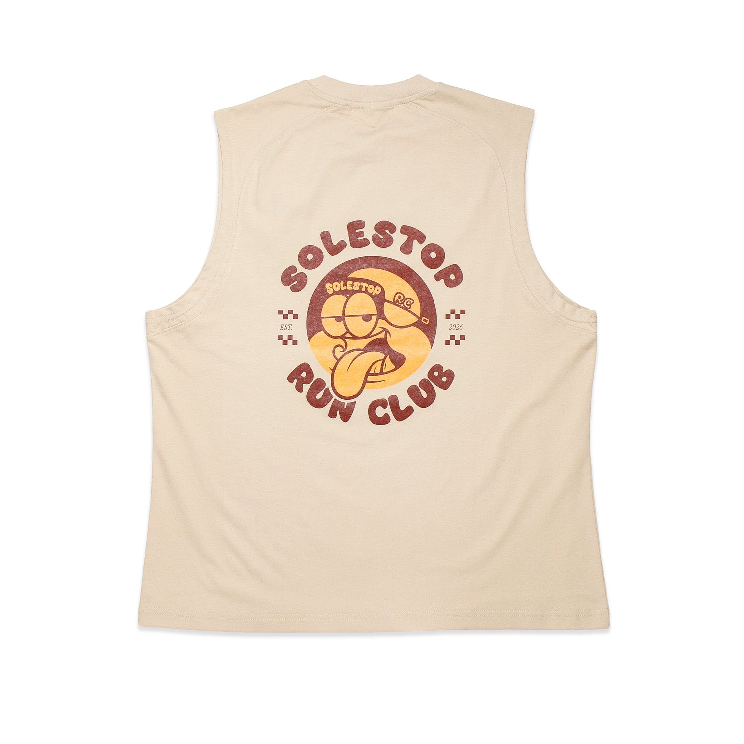 Solestop Run Club Mascot Tank Top Apricot Main image