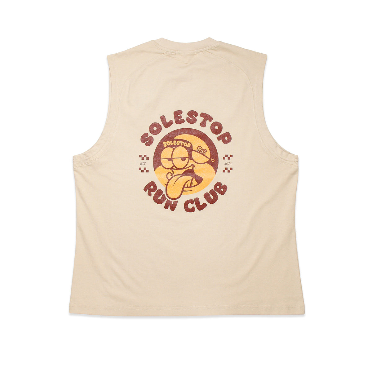 Solestop Run Club Mascot Tank Top Apricot