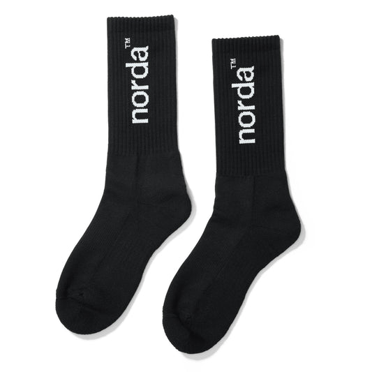 Norda Unisex Retro Sock Black
