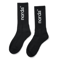 Norda Unisex Retro Sock Black