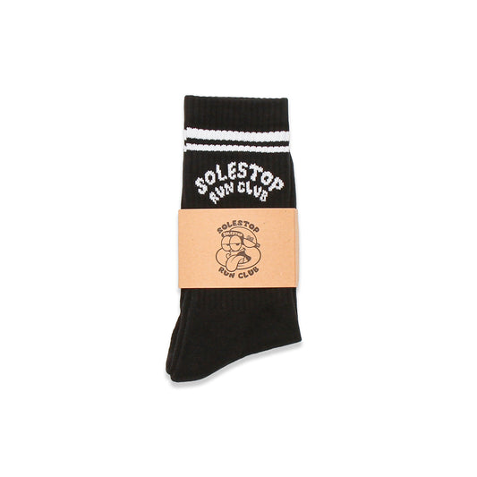 Solestop Run Club Logo Sock Black