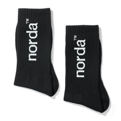 Norda Unisex Retro Sock Black