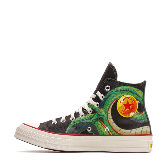 Converse x Dragon Ball Z Chuck 70 Black Cyber Yellow Flame Orange