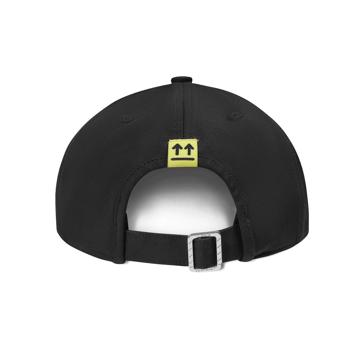 L/AB c/o Off-White Horizontal Embroidered Curved Brim Twill Cap Black