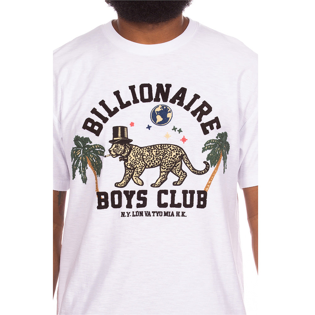 Billionaire Boys Club BB Leopard SS Knit White