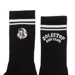 Solestop Run Club Logo Sock Black