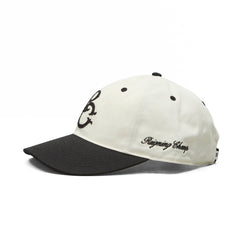 Reigning Champ Colour Block Highlander Strapback Cap Black Ivory