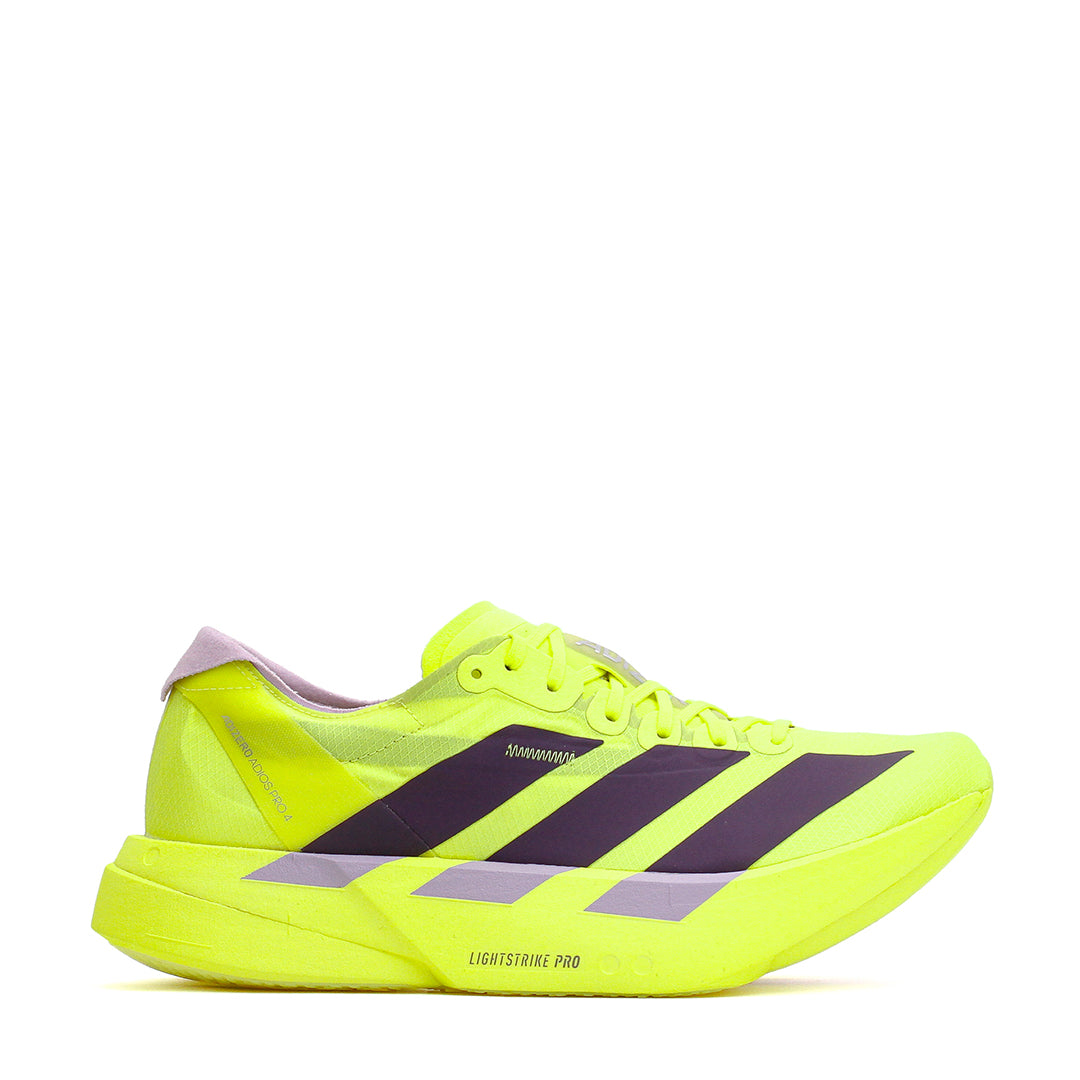 Adidas Women Adizero Adios Pro 4 Solar Yellow Plum JQ1690