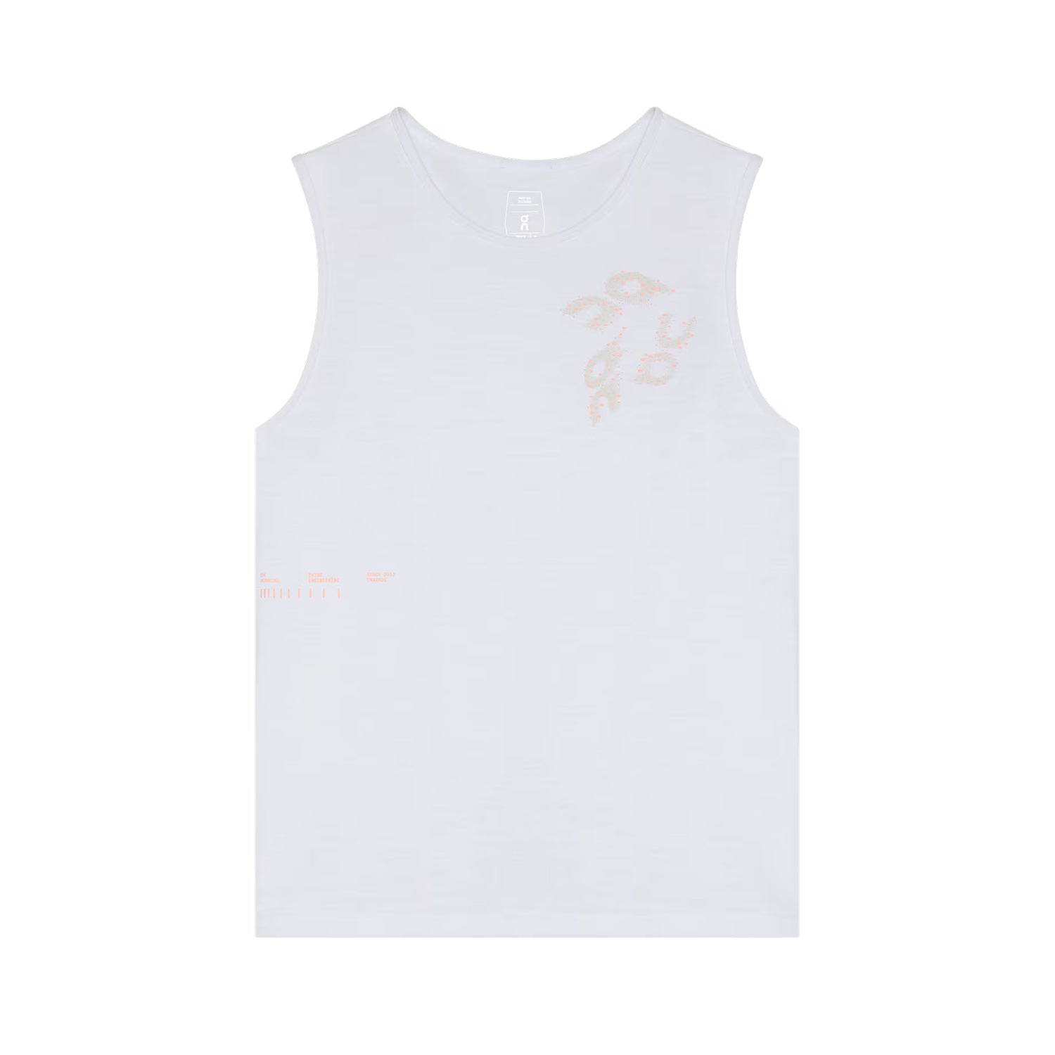 ON Men Run Tank White