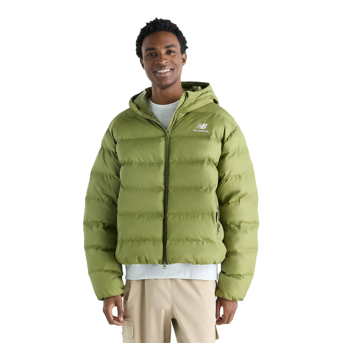 New Balance Boston Puffer Jacket Sport Green