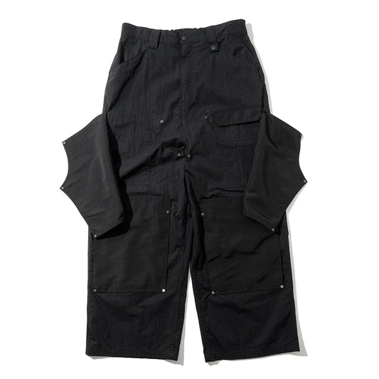 Lakh Double-Knee Functional Painter Pants Black
