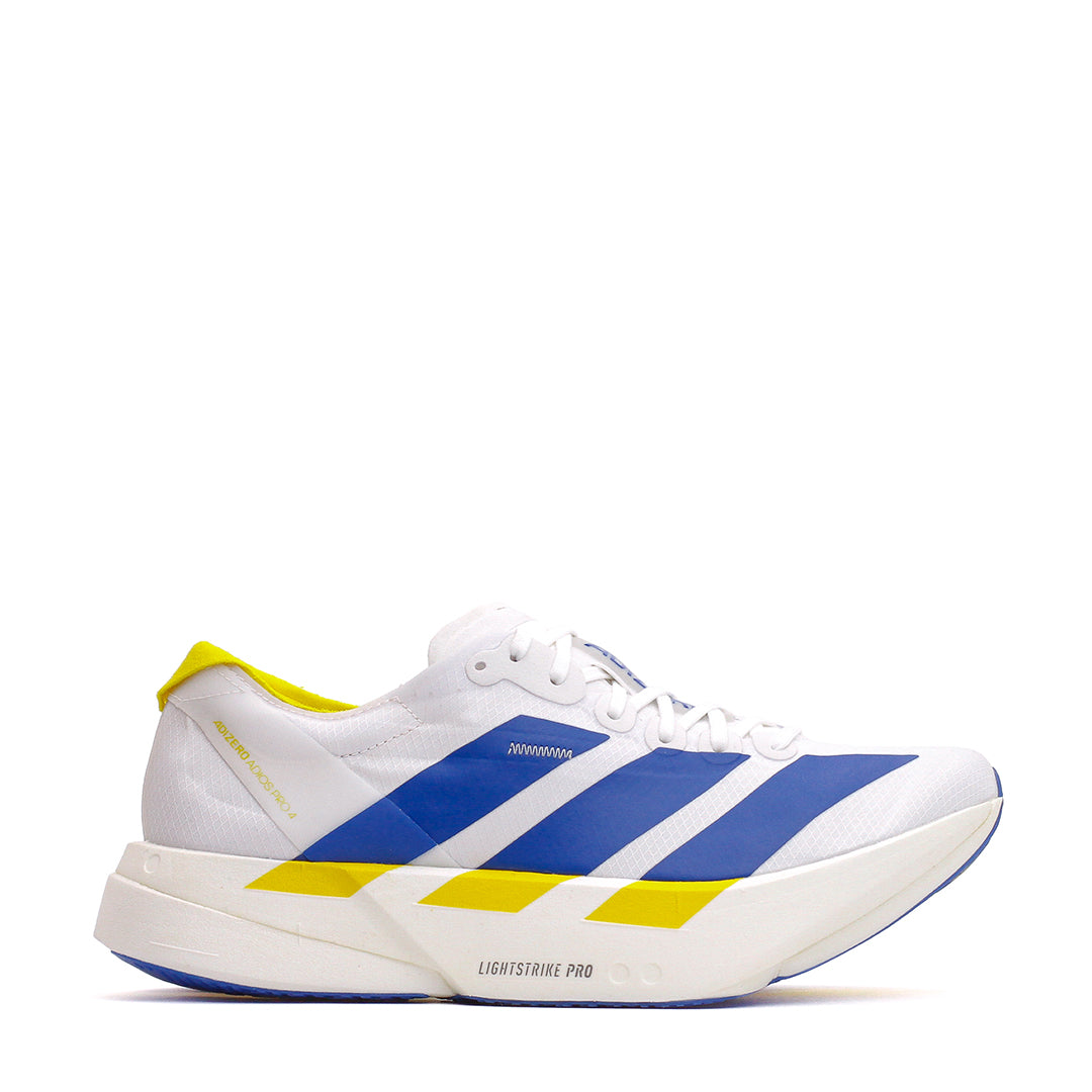 Adidas Men Adizero Adios Pro 4 Cloud White Blue Yellow KI9388 Main image