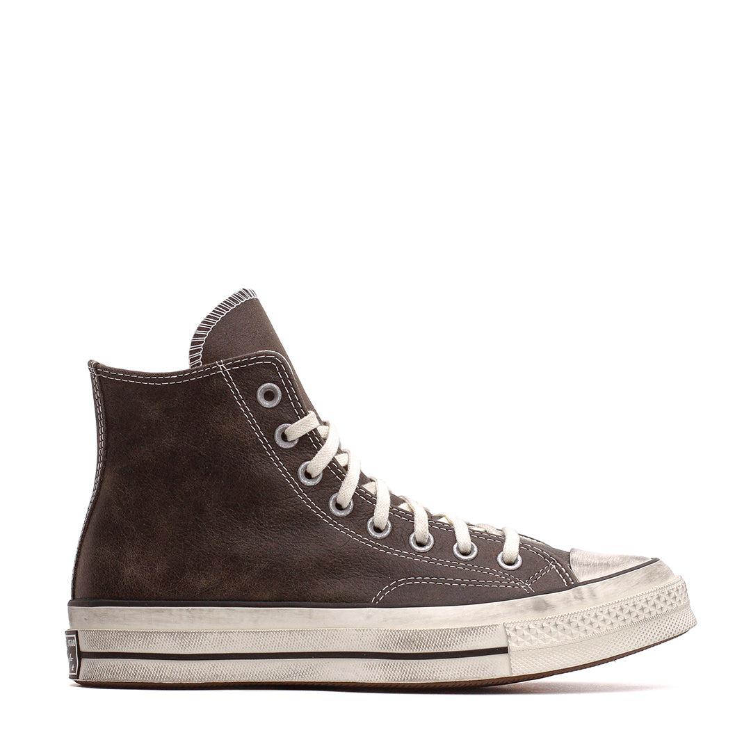 Converse Men Chuck 70 Hi Burnished Leather Black Egret Blue A20047C-001