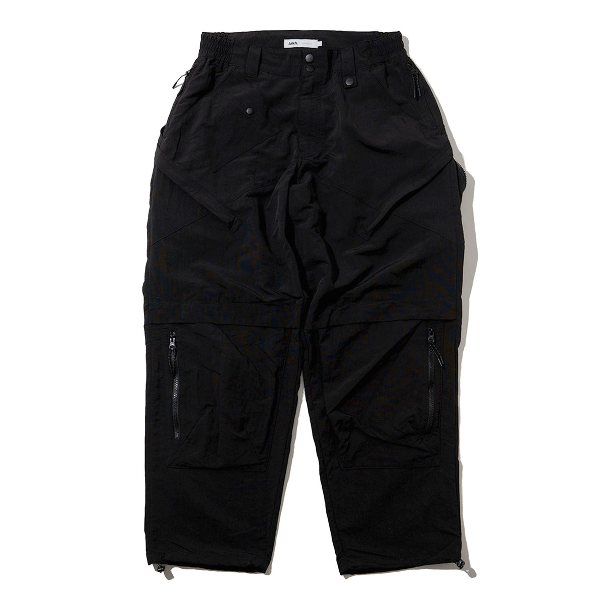 Lakh Multi Pockets Detached Cargo Pants Black