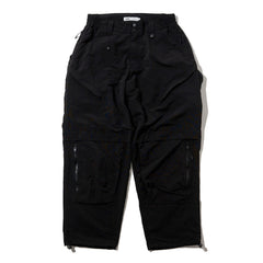 Lakh Multi Pockets Detached Cargo Pants Black