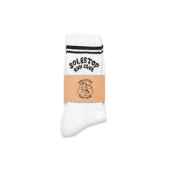Solestop Run Club Logo Sock White
