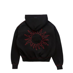 4YE Signature Zip Hoodie - Black/Red