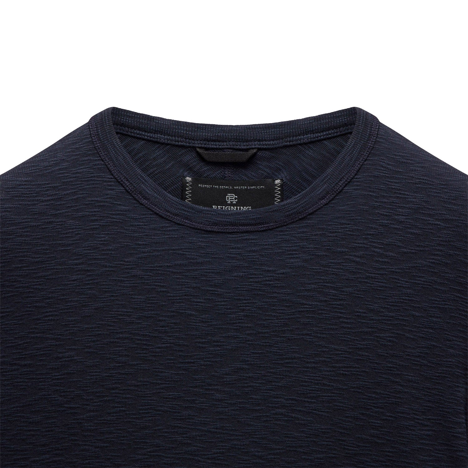 Reigning Champ 1x1 Slub Slim T-Shirt Navy Secondary image