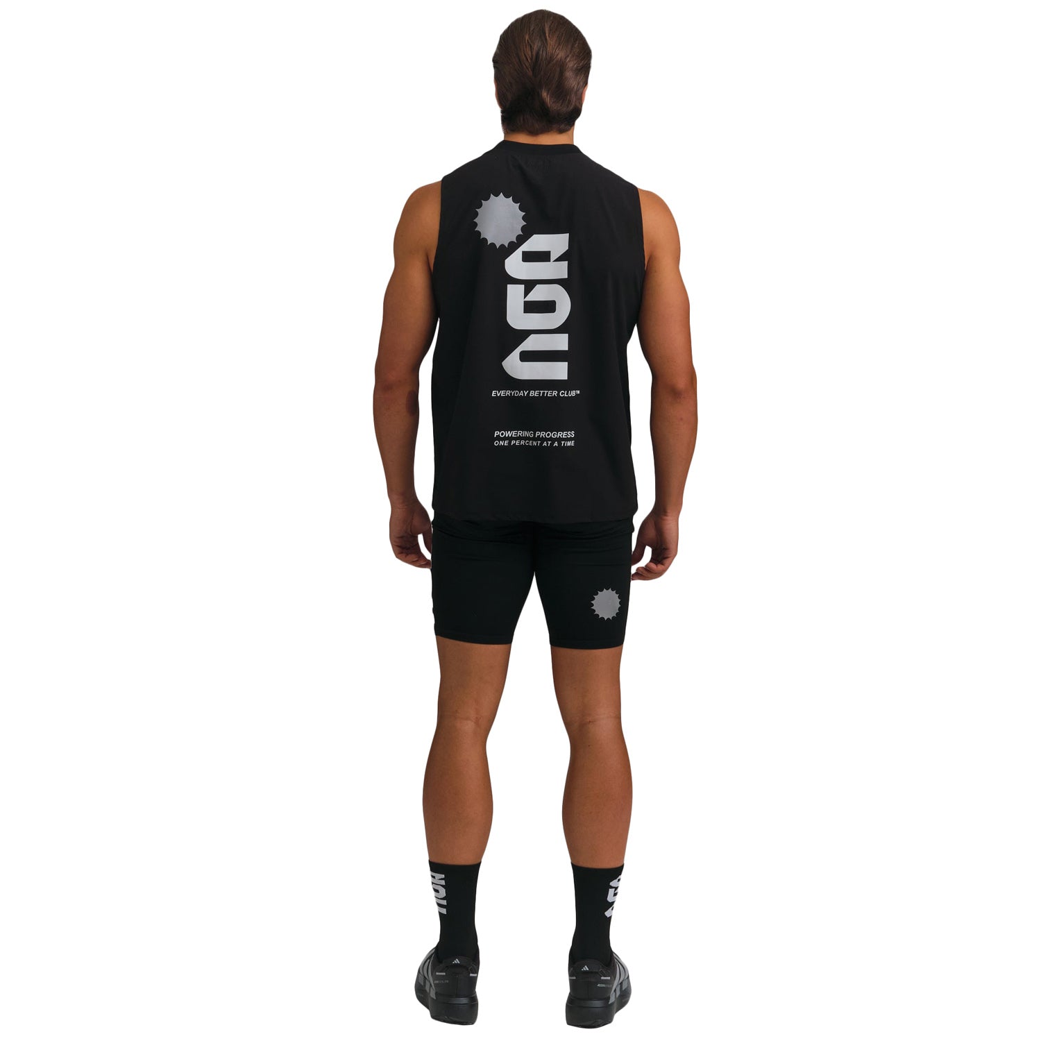 Everyday Better Club Performance Core Tank Black White Main image