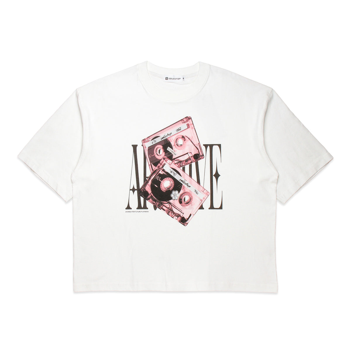 Solestop Archive Washed Boxy Tee White