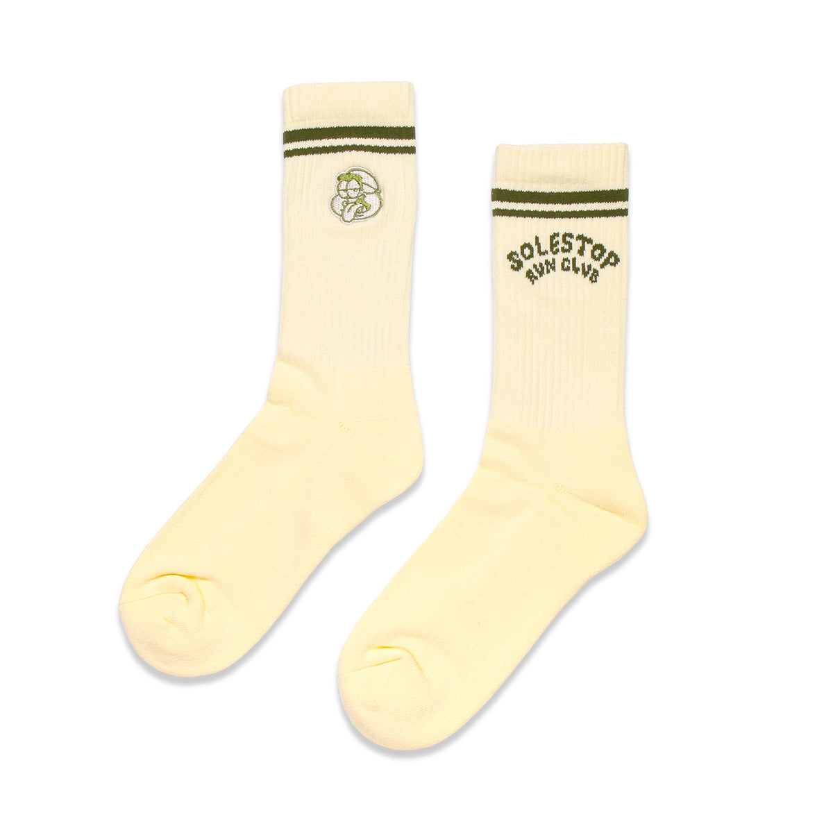 Solestop Run Club Logo Sock Cream Main image