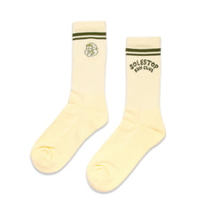 Solestop Run Club Logo Sock Cream