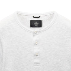 Reigning Champ 1x1 Slub Slim Henley White
